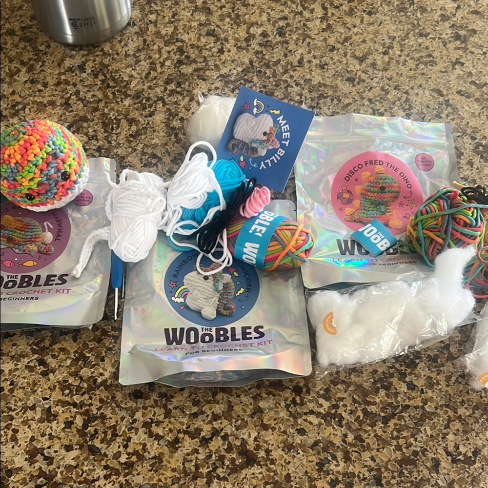 The Woobles Crochet Kit with Colorful Yarn